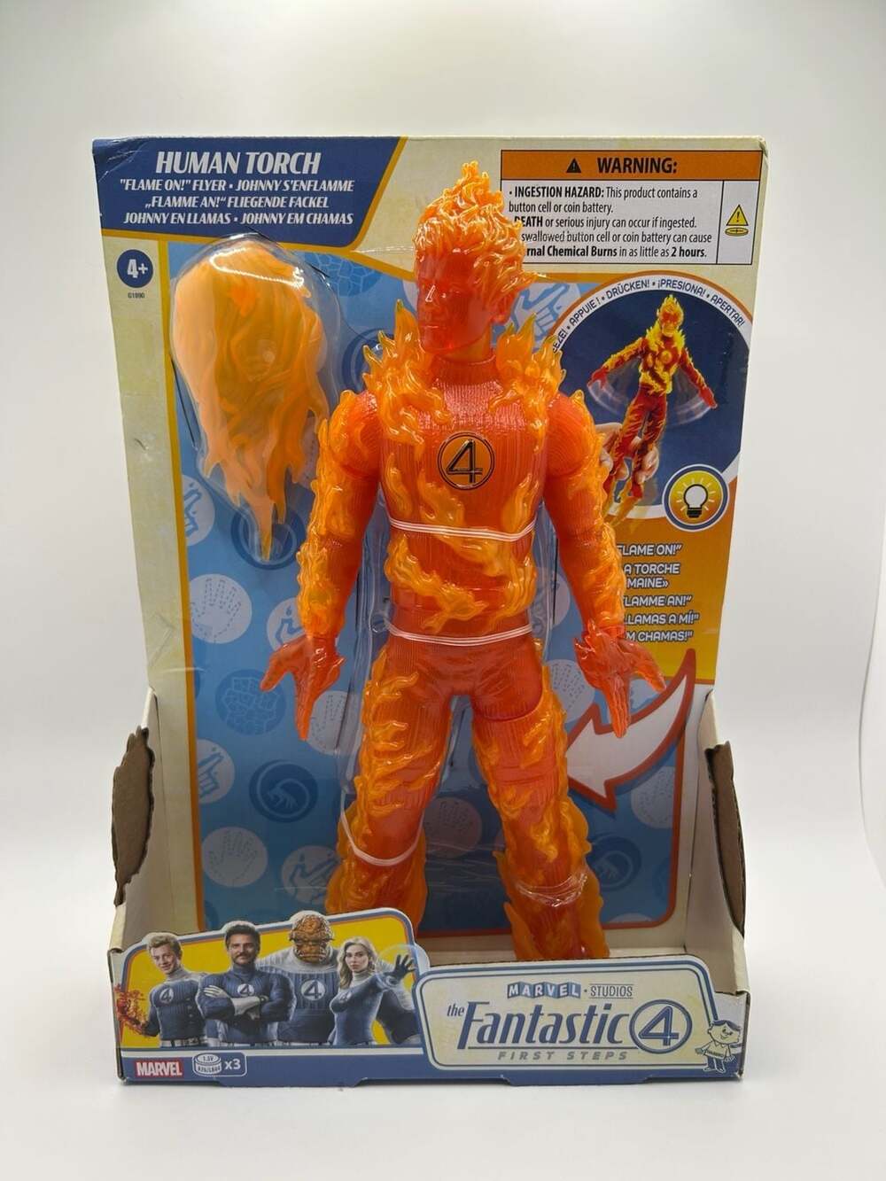 Marvel Studios The Fantastic 4: 1st Steps Human Torch Flame 10” Action Figure